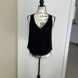 NWOT Lucy Paris fringe top sz s